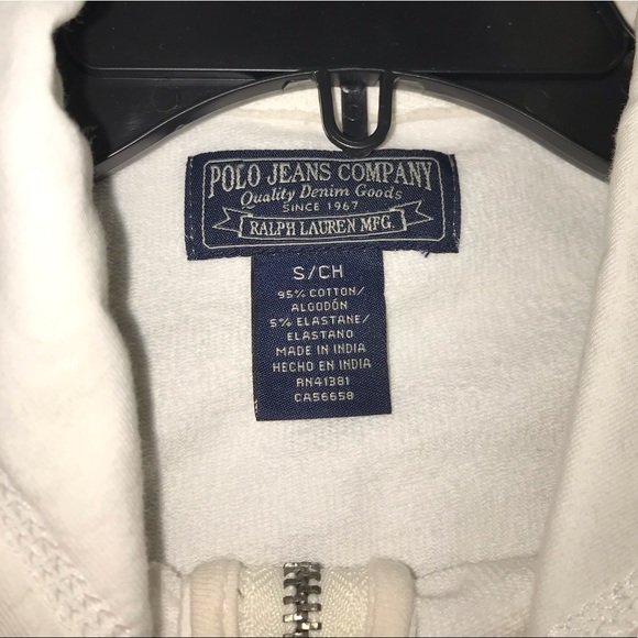 Polo jeans white cotton hoodie - Picture 2 of 3